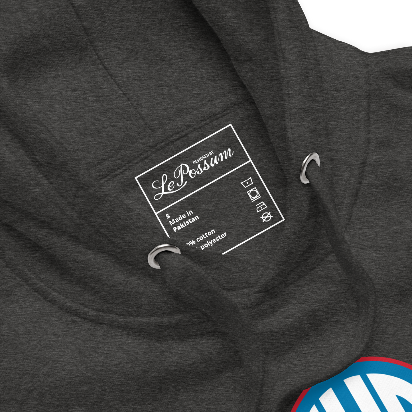 VHS Powder Blue Charcoal Unisex Hoodie