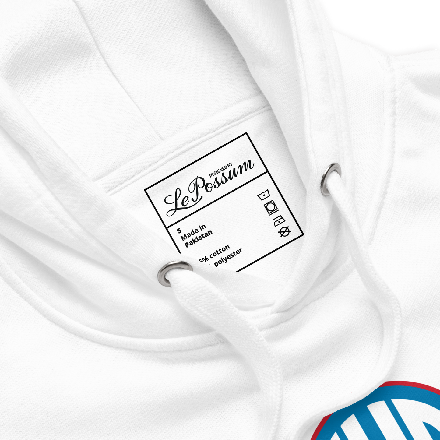 VHS Powder Blue White Unisex Hoodie