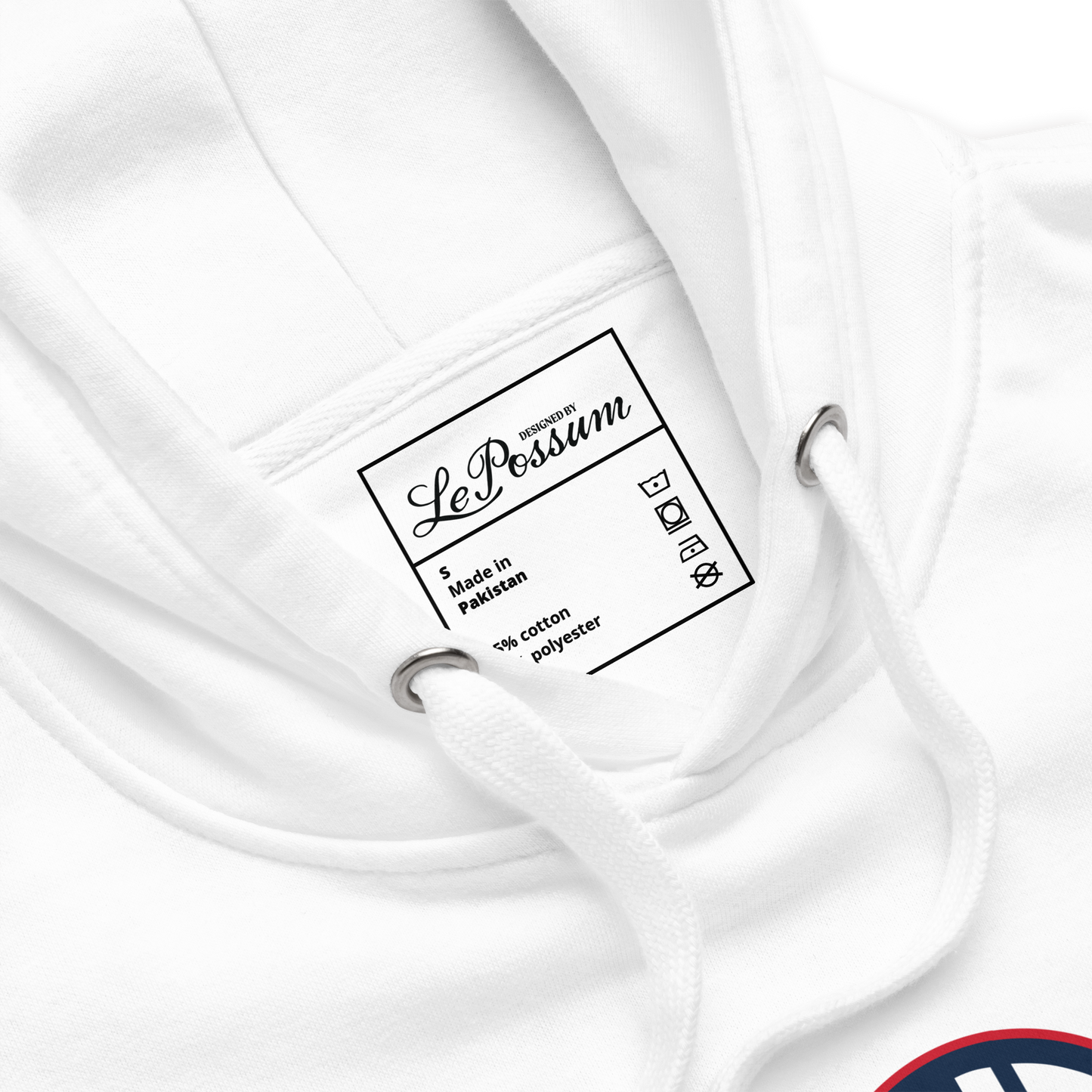 VHS Navy White Unisex Hoodie