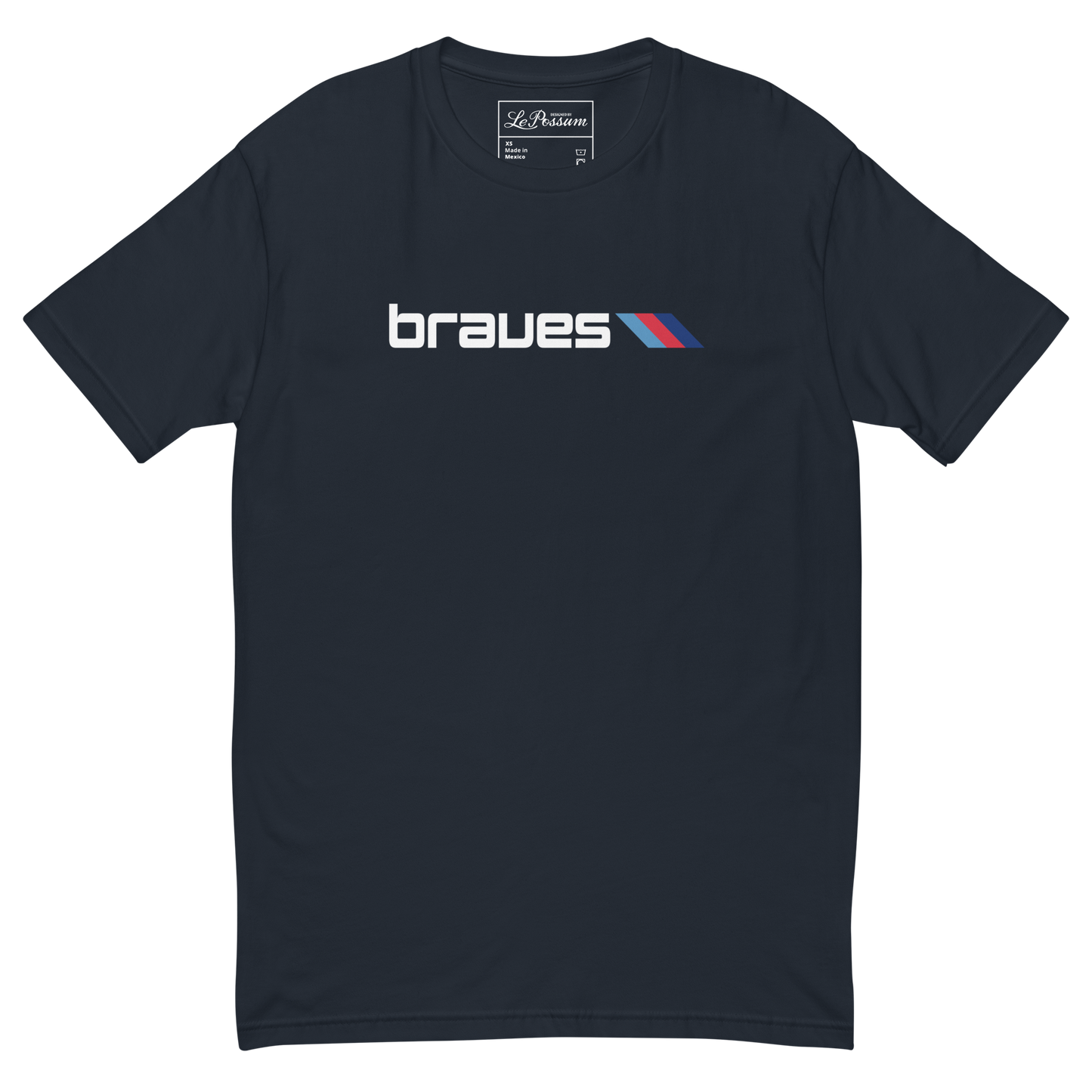 Bandwagon Braves Road Navy Short Sleeve T-shirt