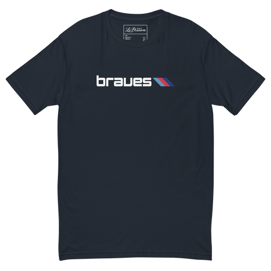 Bandwagon Braves Road Navy Short Sleeve T-shirt