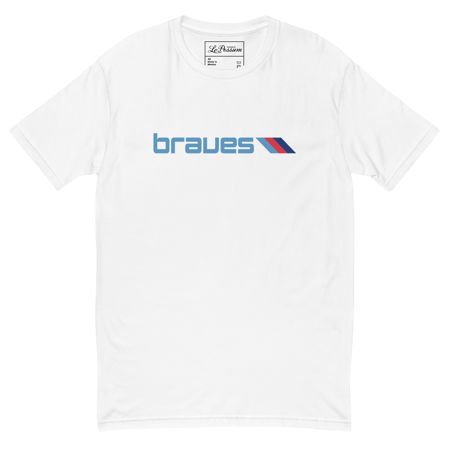 Bandwagon Braves Home White Short Sleeve T-shirt