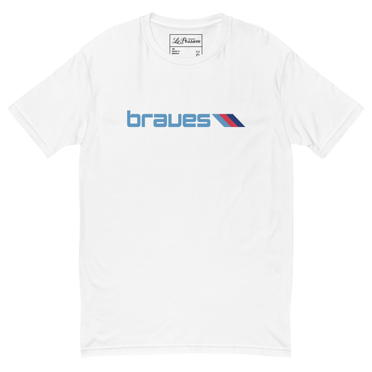 Bandwagon Braves Home White Short Sleeve T-shirt