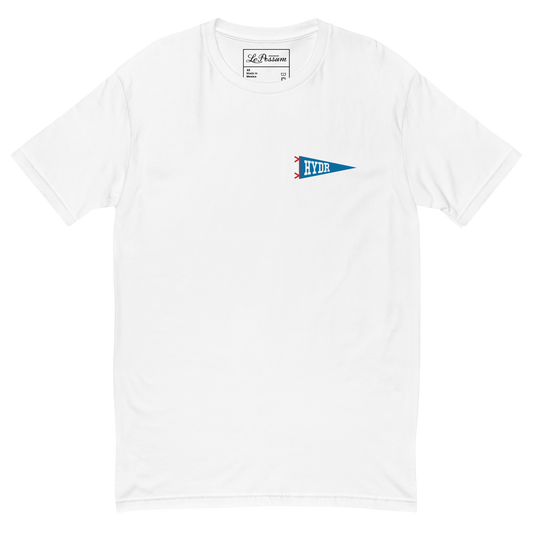 Varsity Hell Yeah! Damn Right! Pennant White T-shirt