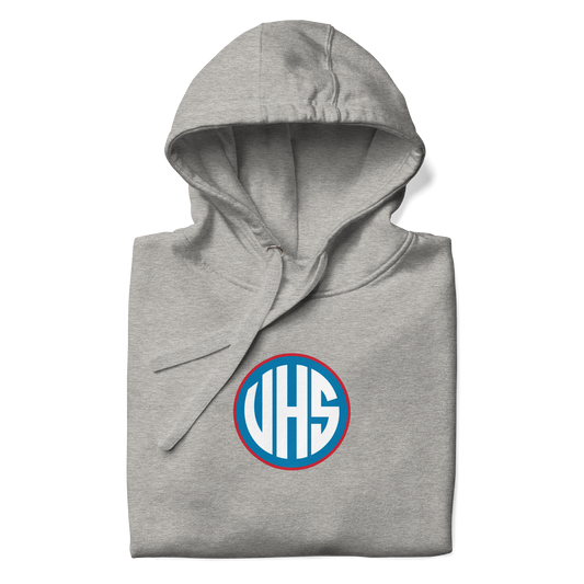 VHS Powder Blue Athletic Grey Unisex Hoodie