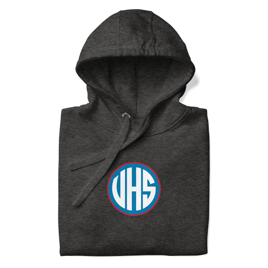 VHS Powder Blue Charcoal Unisex Hoodie